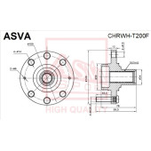 Ступица 12 <b>ASVA CHRWHT200F</b>