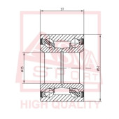 Подшипник ступичный 12 <b>ASVA DAC25520037</b>