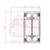 Подшипник ступичный <b>ASVA DAC28580044</b>