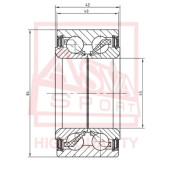 Подшипник ступичный <b>ASVA DAC4584004240</b>