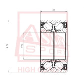 Подшипник ступичный <b>ASVA DACM40750039</b>