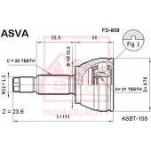 Шрус наружный 21X532X25 [12] <b>ASVA FD809</b>