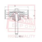 Ролик обводной <b>ASVA FDBP018</b>