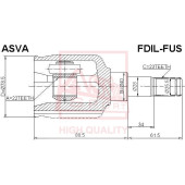 Шрус внутренний левый 22x40x23 <b>ASVA FDILFUS</b>