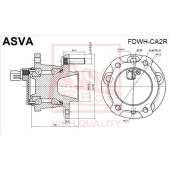 Ступица [12] <b>ASVA FDWHCA2R</b>