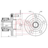 Ступица передняя <b>ASVA FDWHCBF</b>