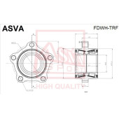 Ступица [12] <b>ASVA FDWHTRF</b>