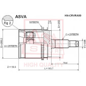 Шрус наружный задний 25x55x23 [12] <b>ASVA HNCRVRA50</b>