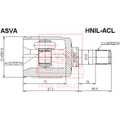 Шрус внутренний левый 32x40x29 12 <b>ASVA HNILACL</b>