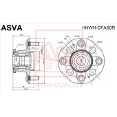 Ступица [12] <b>ASVA HNWHCFA50R</b>