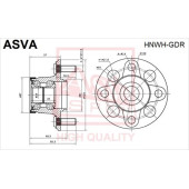 Ступица задняя <b>ASVA HNWHGDR</b>