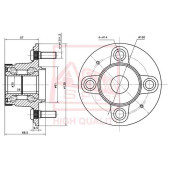 Ступица задняя с магнитным кольцом абс <b>ASVA HNWHGEMR</b>
