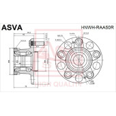 Ступица 12 <b>ASVA HNWHRAA50R</b>