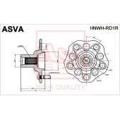 Ступица [12] <b>ASVA HNWHRD1R</b>