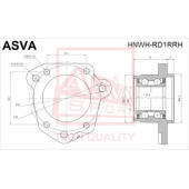 Ступица <b>ASVA HNWHRD1RRH</b>