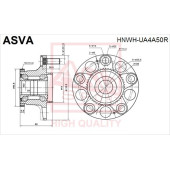 Ступица [12] <b>ASVA HNWHUA4A50R</b>