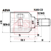 Шрус внутренний 22x41x25 <b>ASVA KAIUCD</b>