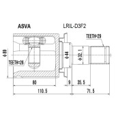 Шрус внутренний левый 26x44x29 12 <b>ASVA LRILD3F2</b>