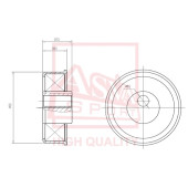 Ролик натяжной <b>ASVA MTBP008</b>