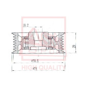 Ролик обводной <b>ASVA MTBP024</b>
