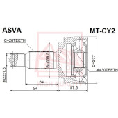 Шрус наружный 30X59,5X28 12 <b>ASVA MTCY2</b>