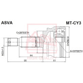 Шрус наружный 33x59,5x28 [12] <b>ASVA MTCY3</b>