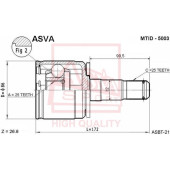 Шрус внутренний левый 25x32x25 MMC PAJERO 84-97 [12] <b>ASVA MTID5003</b>