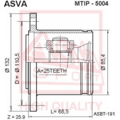 Шрус внутренний правый 25x110.5 MMC PAJERO 84-97 [12] <b>ASVA MTIP5004</b>
