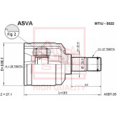 Шрус внутренний левый 26X41X27 12 <b>ASVA MTIU5022</b>