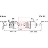 Привод левый (LANCER CS3A/CS5AR/CS6A/CS9A) , мин, остаток = 4,000 [12] <b>ASVA MTL808</b>