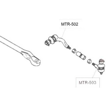 Наконечник рулевой тяги MTR - 502 (MITSUBISHI MB831044)