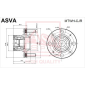 Ступица [12] <b>ASVA MTWHCJR</b>