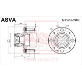 Ступица 12 <b>ASVA MTWHCKR</b>