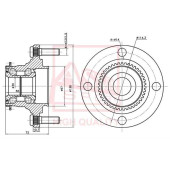 Ступица задняя 12 <b>ASVA MTWHCSA43R</b>