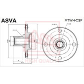 Ступица 12 <b>ASVA MTWHCSF</b>