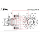 Ступица [12] <b>ASVA MTWHE55A43R</b>