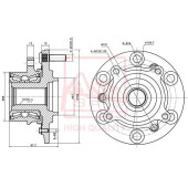 Ступица передняя <b>ASVA MTWHKB4F</b>