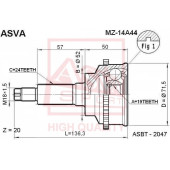 Шрус наружный 19x52x24 [12] <b>ASVA MZ14A44</b>