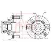 Ступица задняя (1021602226101200260094, китай) 12 <b>ASVA MZWHDWRA44</b>