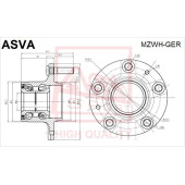 Ступица [12] <b>ASVA MZWHGER</b>
