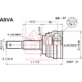 Шрус (гарантия 12 месяцев) [12] <b>ASVA NS17</b>