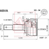 Шрус наружный 23x56x27 [12] <b>ASVA NS34</b>
