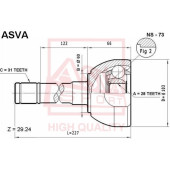 Шрус наружный 28x60x31 12 <b>ASVA NS73</b>