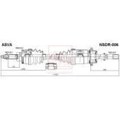 Привод правый 25x933x27 <b>ASVA NSDR006</b>