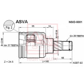 Шрус внутренний левый 27x39x29 12 <b>ASVA NSID5001</b>