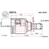 Шрус внутренний левый 32x40x25 12 <b>ASVA NSILEP20</b>