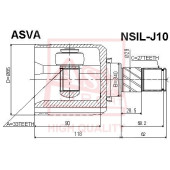 Шрус внутренний левый 33x40x27 12 <b>ASVA NSILJ10</b>