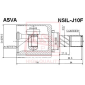 Шрус внутренний левый 30x40x26 12 <b>ASVA NSILJ10F</b>