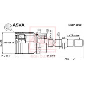 Шрус внутренний правый 27x35x29 [12] <b>ASVA NSIP5009</b>