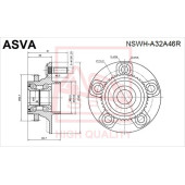 Ступица [12] <b>ASVA NSWHA32A46R</b>